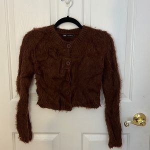 Zara brown cardigan